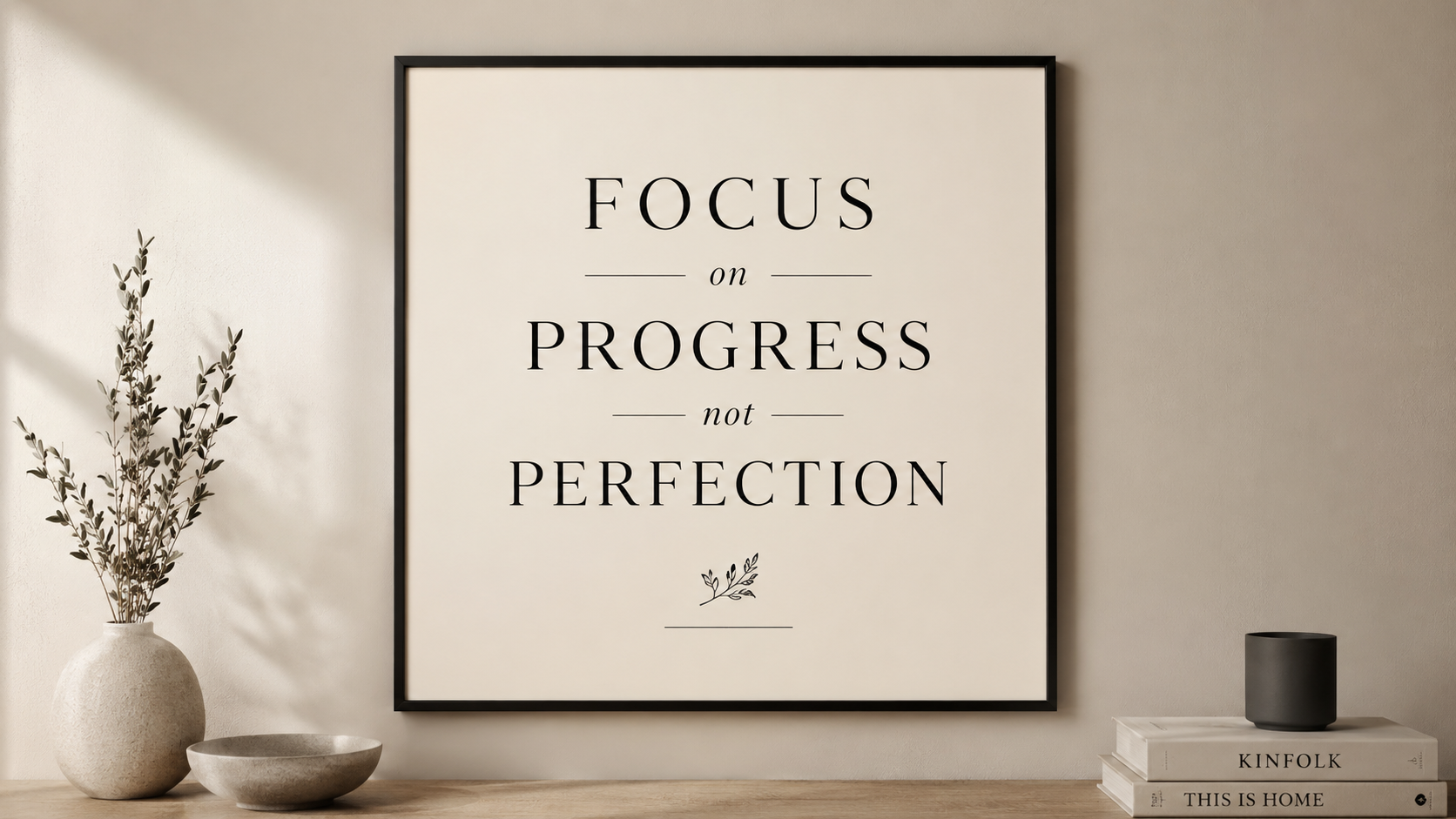 Example — a typography quote poster (Pro renders the text).