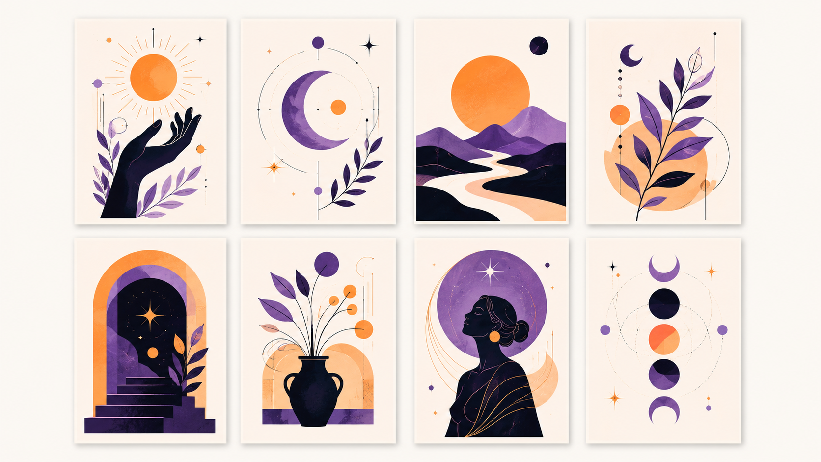 Prompt for a cohesive collection, not one-off images — style consistency is what sells.