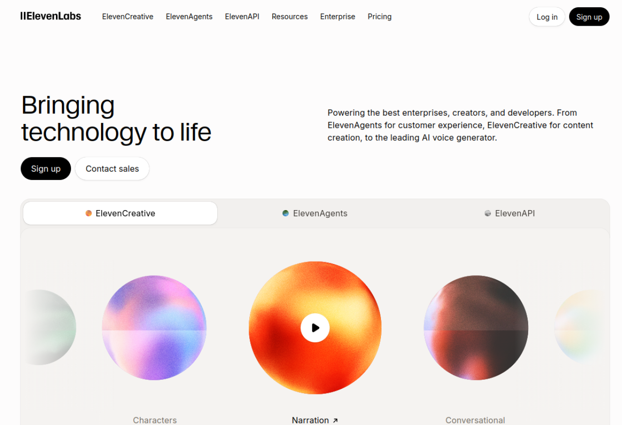 ElevenLabs — train an AI voice and earn a share whenever it's licensed for other people's videos and narration.
