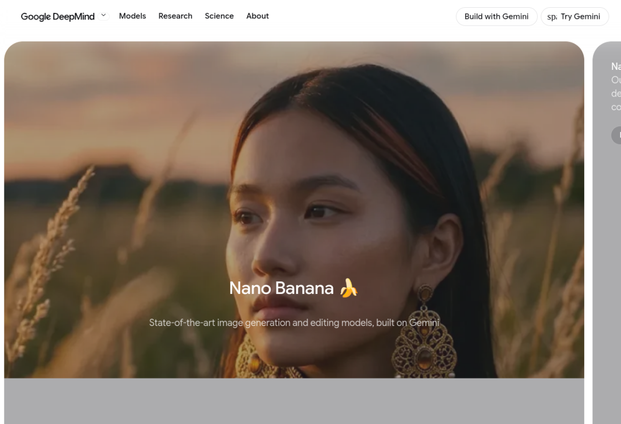 Nano Banana — Google Gemini's image model for on-brand marketing visuals.