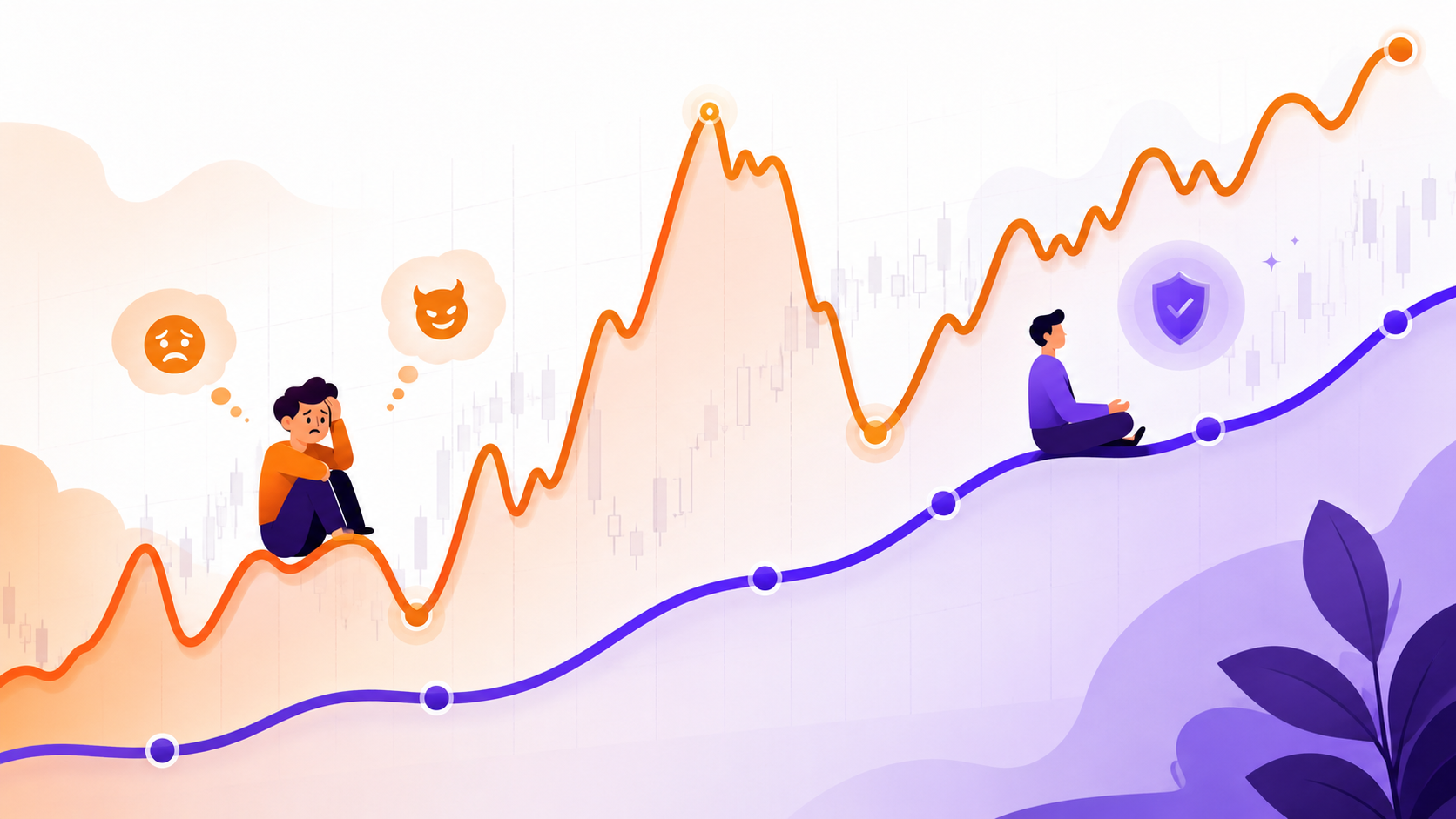 The Shadow Account compares your emotional real trades against a disciplined, rule-based version of you — a mirror for your biases.